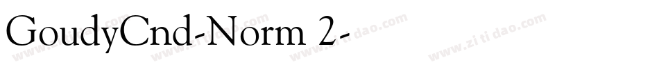 GoudyCnd-Norm 2字体转换